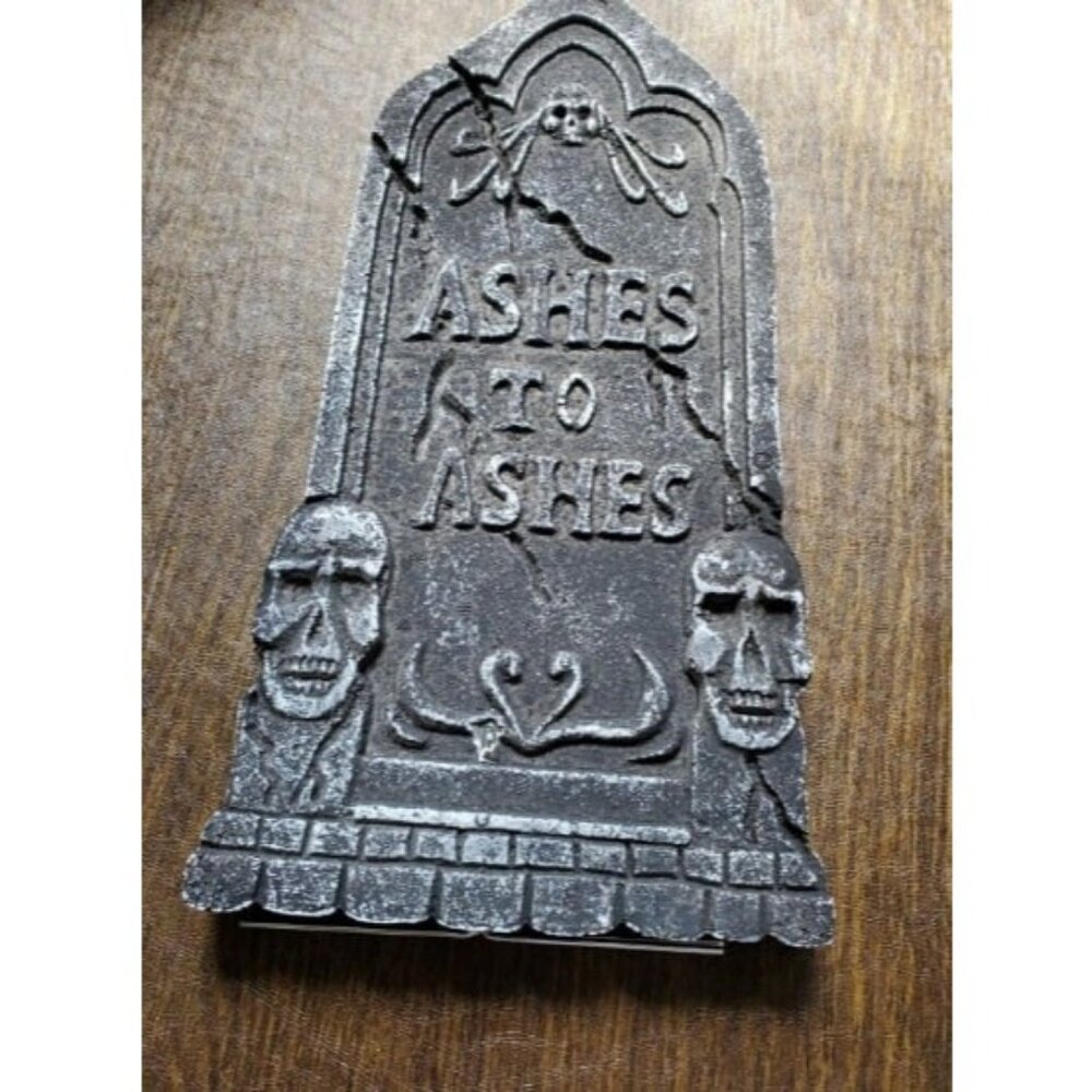17” Halloween Tombstones for Graves Halloween Decorations (5 Pack), Foam